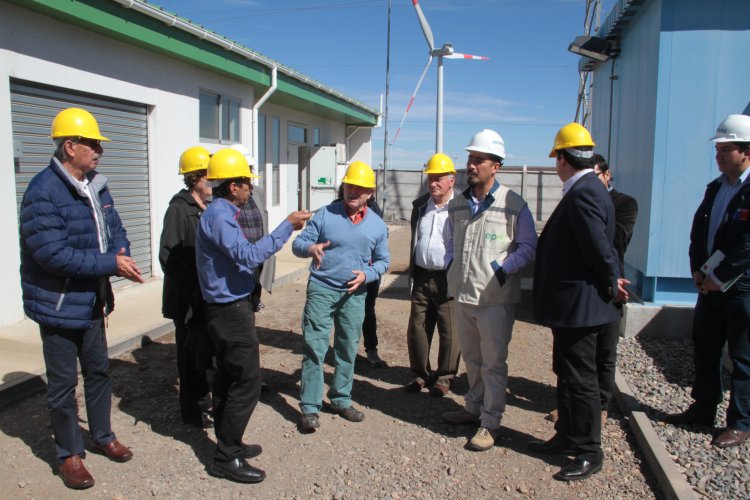 Cores visitan parque eólico Los Cururos y recalcan necesidad de potenciar energía renovable no convencional en la región