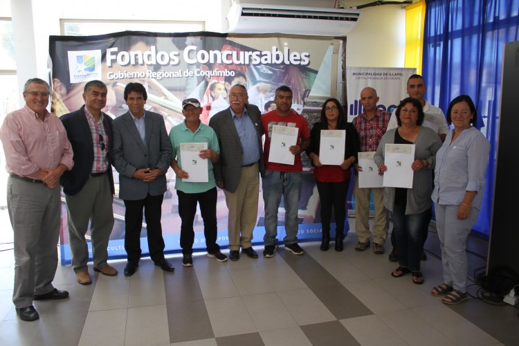 Más de 30 ganadores de Choapa recibieron los fondos concursables del Gobierno Regional