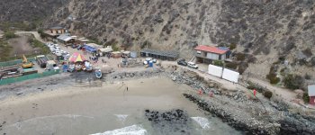 Instalan primera piedra para la nueva caleta pesquera en Puerto Oscuro
