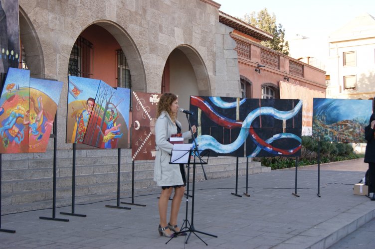 Con distintos estilos, artistas sanjuaninos plasman su mirada del Túnel Agua Negra en obras alusivas al mega proyecto