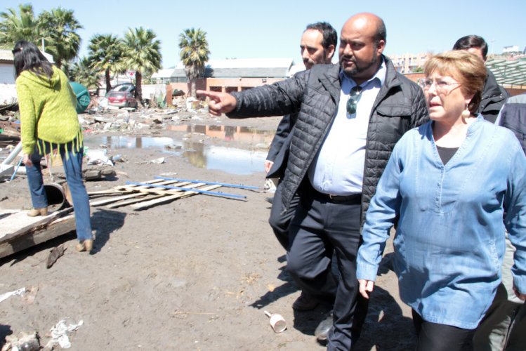 Presidenta de la República recorrió la región de Coquimbo para evaluar magnitud de los daños y dialogar con damnificados