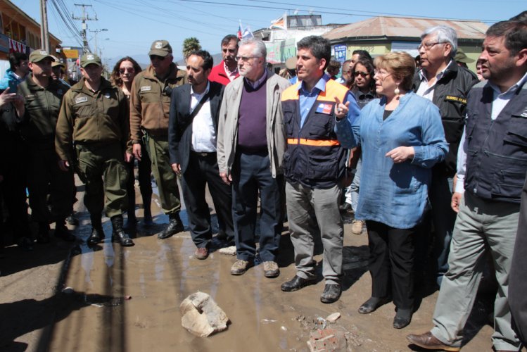 Presidenta de la República recorrió la región de Coquimbo para evaluar magnitud de los daños y dialogar con damnificados