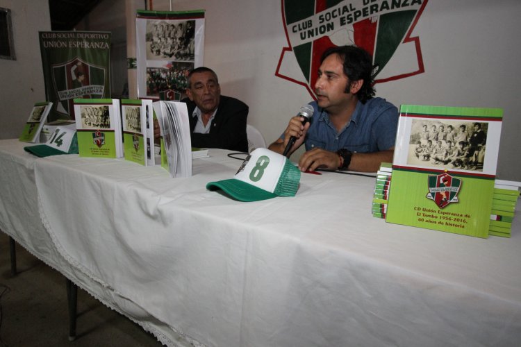 Periodista de Vicuña presenta libro sobra la historia del club de fútbol Unión Esperanza de El Tambo