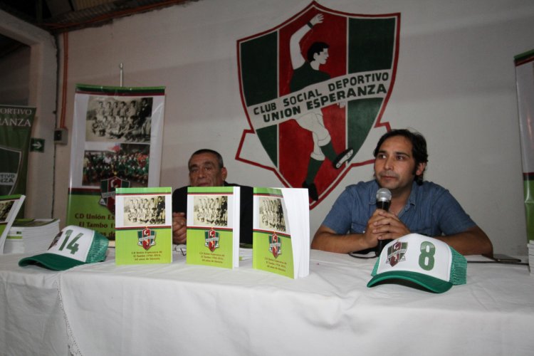 Periodista de Vicuña presenta libro sobra la historia del club de fútbol Unión Esperanza de El Tambo