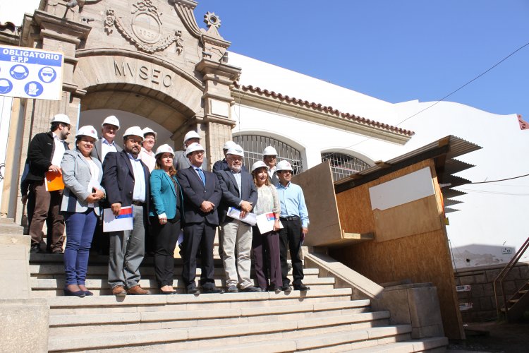 Constatan avance de obras de remodelación del Museo Arqueológico de La Serena