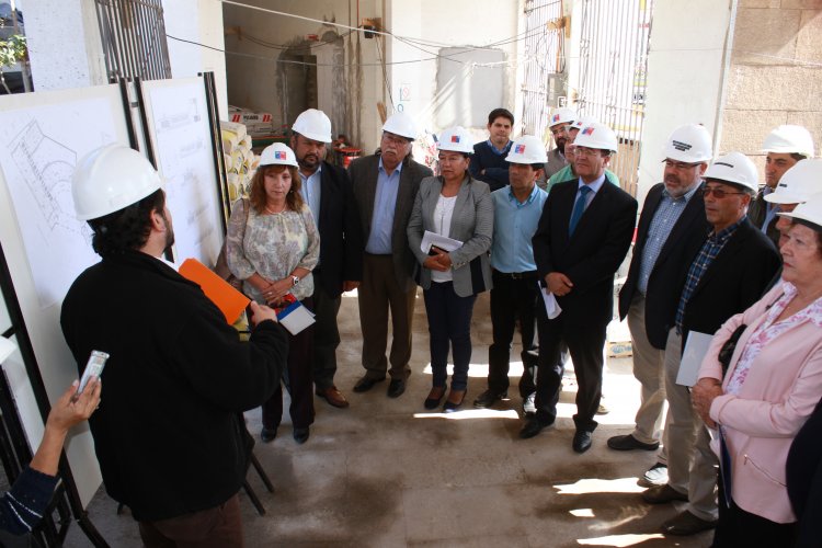 Constatan avance de obras de remodelación del Museo Arqueológico de La Serena