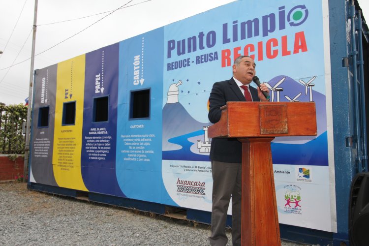 Niños y vecinos de La Serena inauguraron nuevo punto limpio financiado con recursos del Gobierno Regional