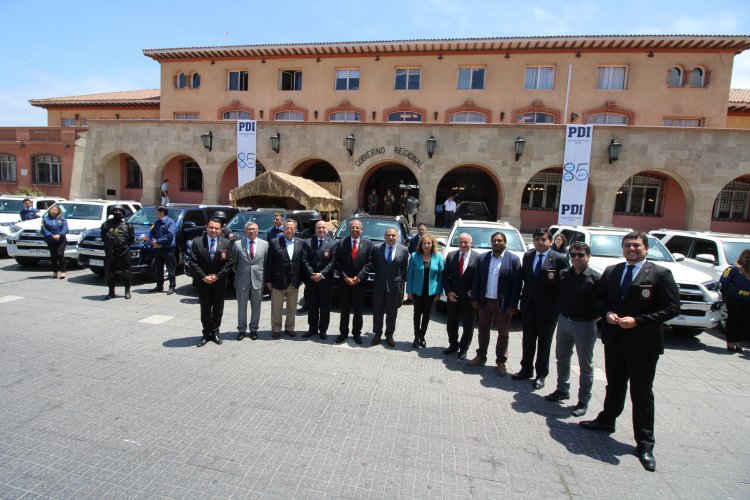 Gobierno Regional financia la adquisición de 21 vehículos para la Policía de Investigaciones