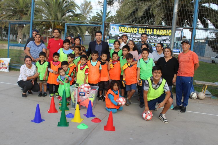 En barrio Baquedano de Coquimbo finaliza con éxito proyecto deportivo de baby fútbol para niños y niñas