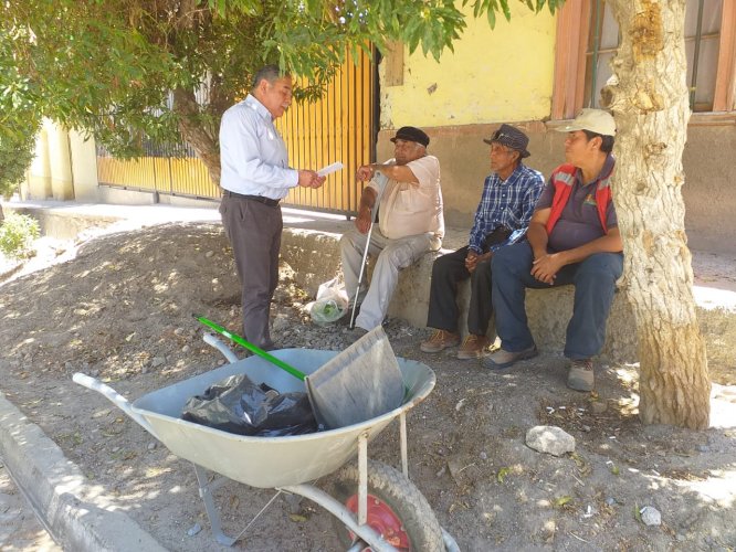 Someten a un completo mejoramiento plaza El Tambo de Vicuña
