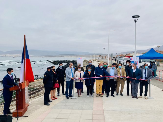 Mejorado paseo peatonal de la costanera de Los Vilos potenciará a las caletas de San Pedro y Las Conchas