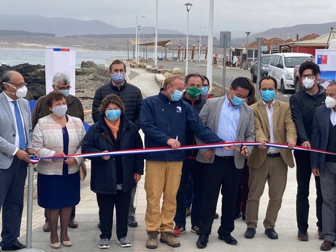 Mejorado paseo peatonal de la costanera de Los Vilos potenciará a las caletas de San Pedro y Las Conchas