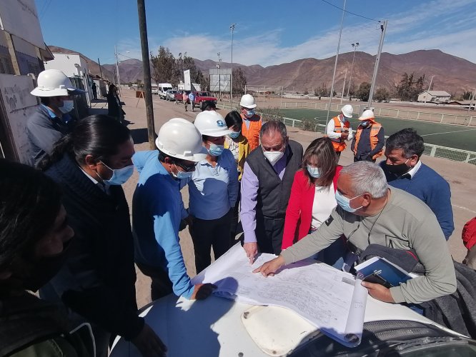 CORE fiscaliza obras de urbanización básica en La Higuera