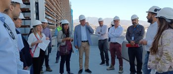 Cores visitan obras de Edificio Consistorial de Ovalle y aprueban suplemento de fondos: Construcción presenta 65% de avance