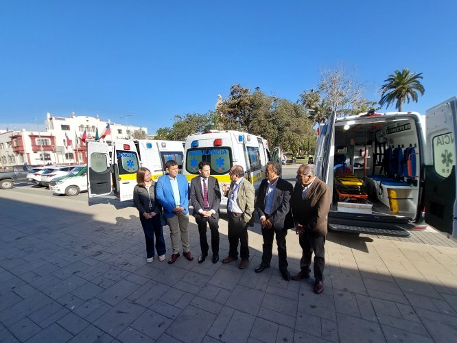 Gobierno Regional entrega tres nuevas ambulancias para Monte Patria y Punitaqui