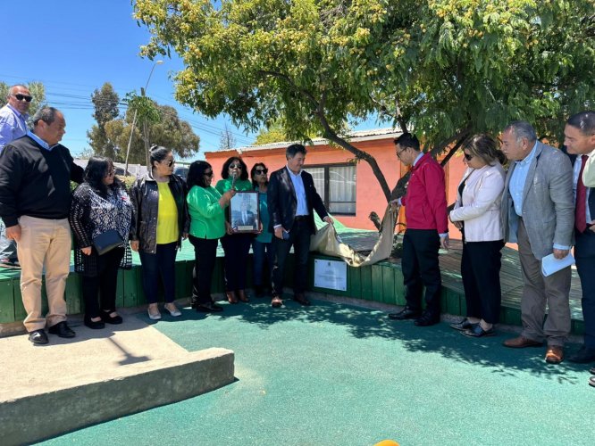 En Andacollo inauguran plaza Santa María en honor a Pablo Tabilo destacado vecino de la comuna