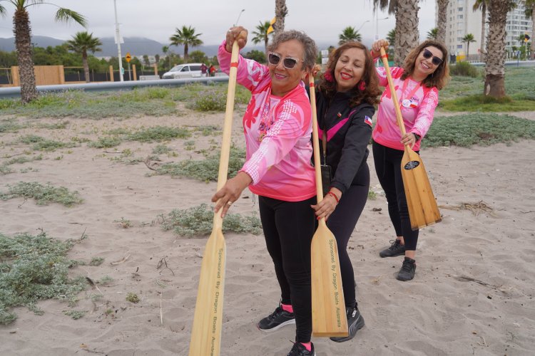 Ocho mujeres sobrevivientes del cáncer de mamas representaron a la región en el Festival Mundial de Remadoras Rosas
