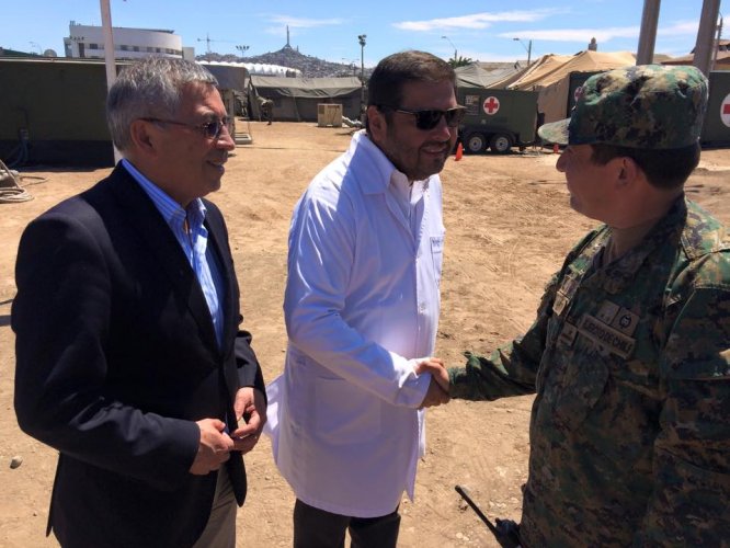CORE visita hospital de Campaña del Ejército en Coquimbo