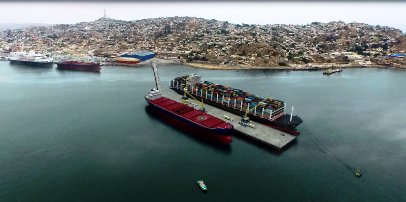 Coordinan primeros avances y obras futuras del mega proyecto de ampliación del puerto de Coquimbo