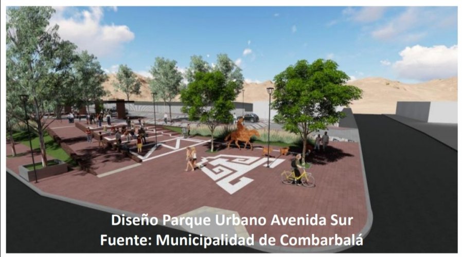 Aprueban recursos para remodelar el Parque Urbano Avenida Sur de la comuna de Combarbalá