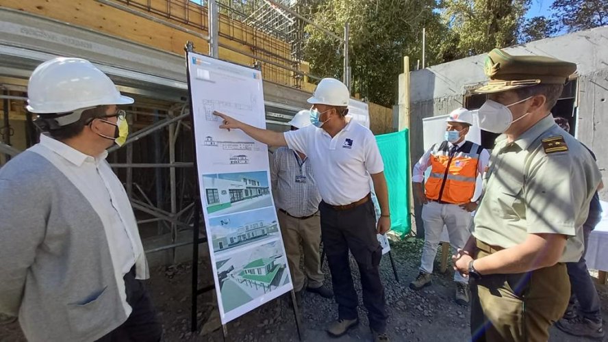 Con una inversión superior a los $1.140 millones la reposición de la Tenencia Paihuano sigue su marcha