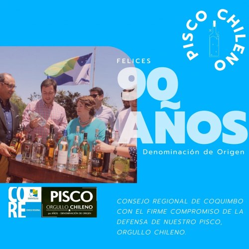 90 años de la Denominación de Origen del pisco: CORE Coquimbo reafirma el compromiso de su defensa