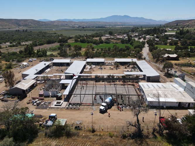 Construcción de Escuela de Barraza en Ovalle alcanza un 66% y se prevé su finalización en marzo del 2023