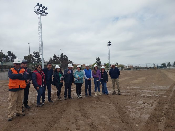 Con un 60% de avance el mejoramiento de canchas del Complejo Deportivo el Milagro entra en su fase final