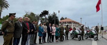 Carabineros recibe seis motocicletas para reforzar el control de tránsito en tres comunas