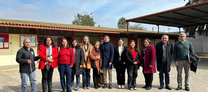 Cores realizan gestiones para agilizar proyecto de conservación del Colegio Luis Braille de La Serena