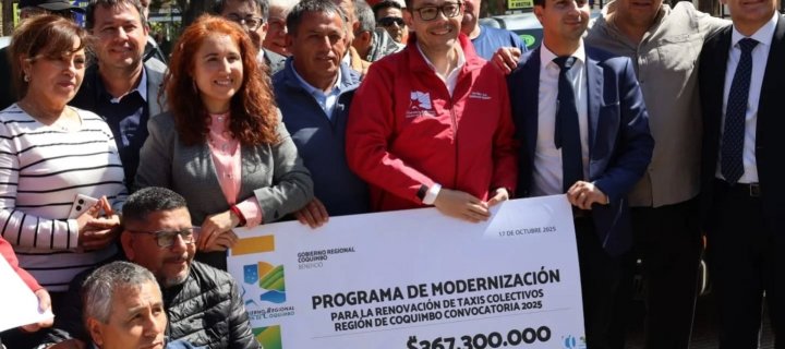 Ovalle da el salto a la electromovilidad con nuevos taxis colectivos eléctricos e híbridos